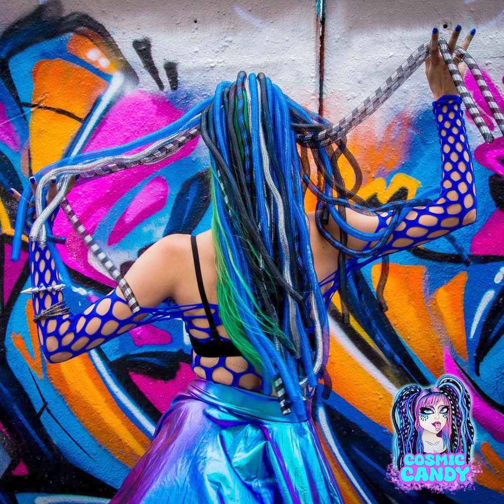 Cosmic Candy - Primairy Colours Cyberfalls Cyberlocks - Bleu/Noir